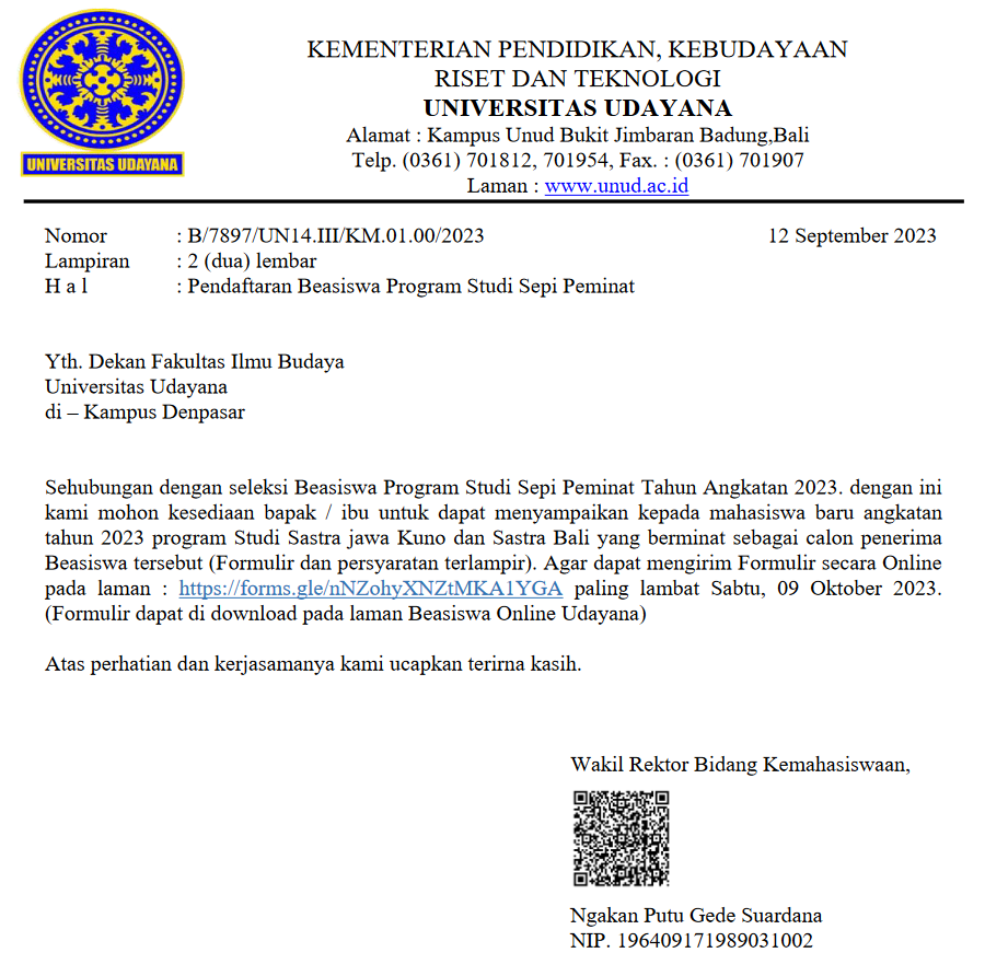 Beasiswa Informasi Dan Berita